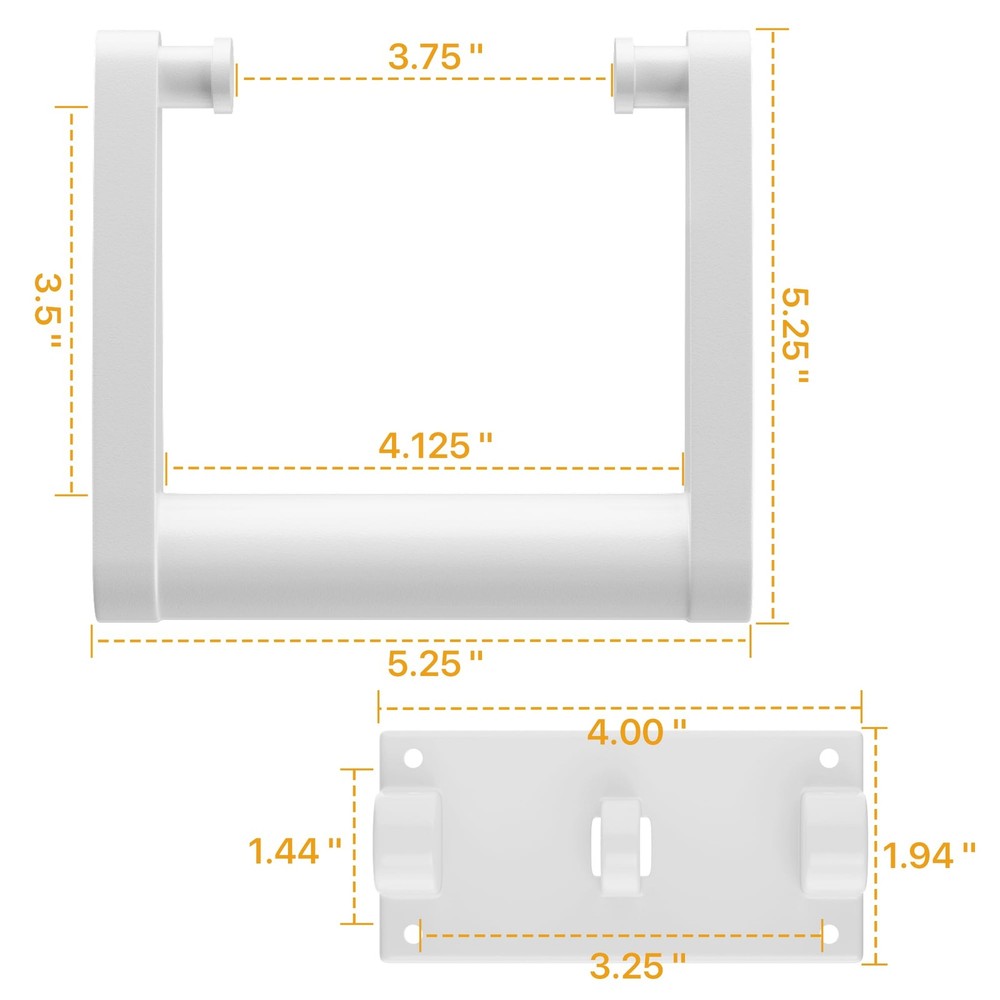 White Plastic Cooler Handles,Compatible with Igloo 90-100 Quart Cooler Handle...
