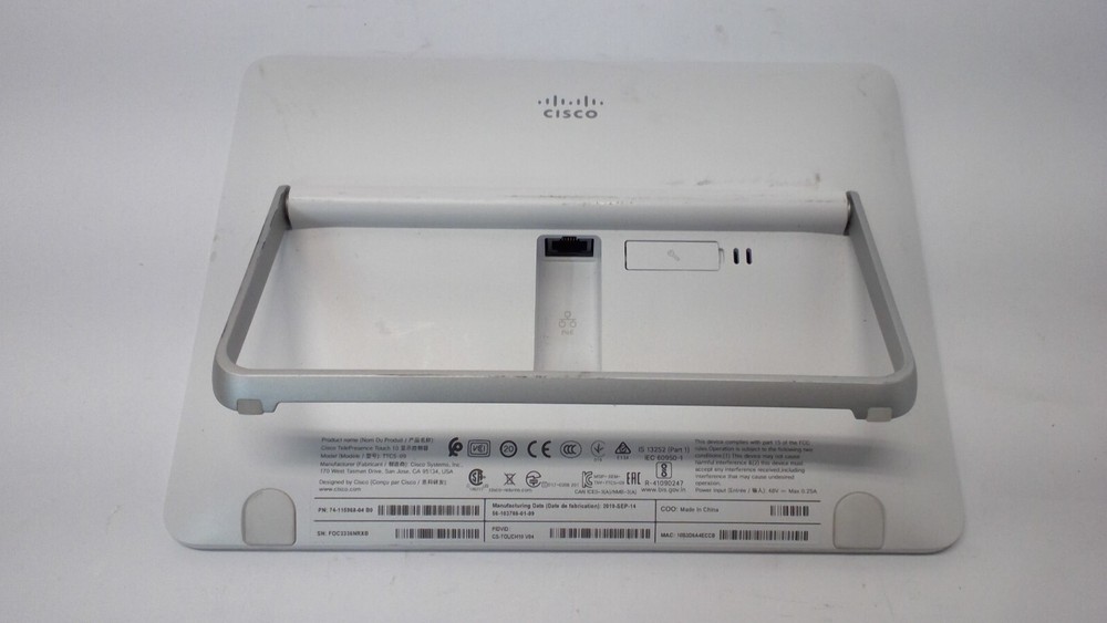 Cisco CS-TOUCH10 V04 Touchscreen TTC5-09 PoE Display