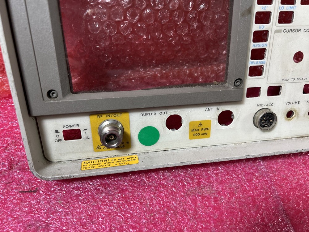 HP 8920A RF Communications Test Set ''Panel only''