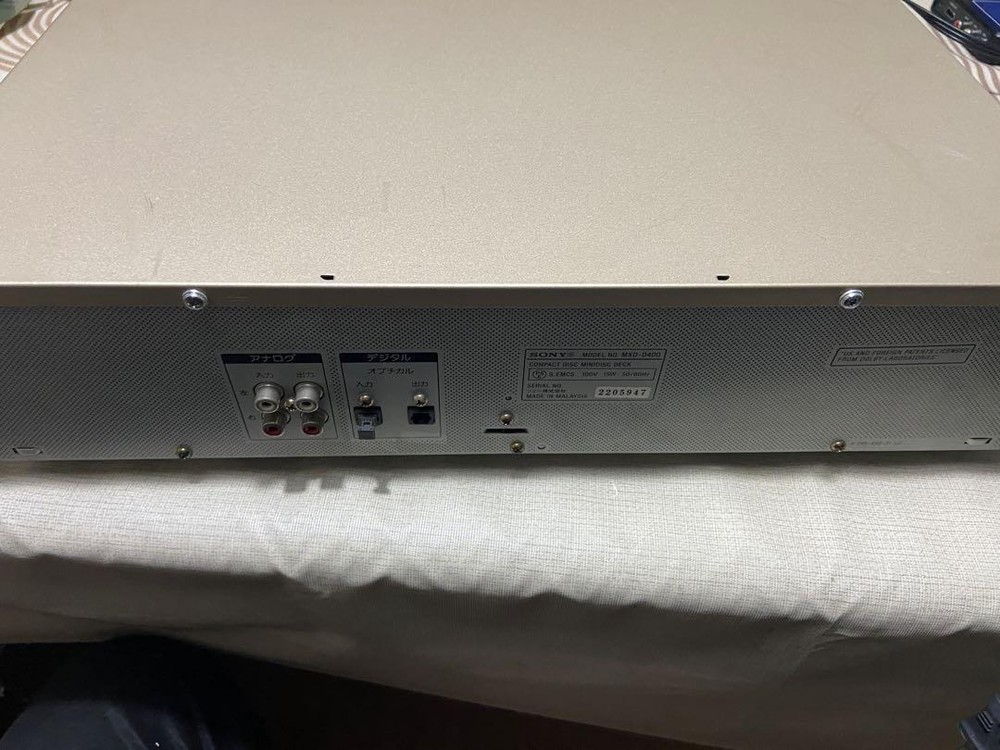 SONY MXD-D400 MD Deck Mini Disk Deck Audio Player Recorder