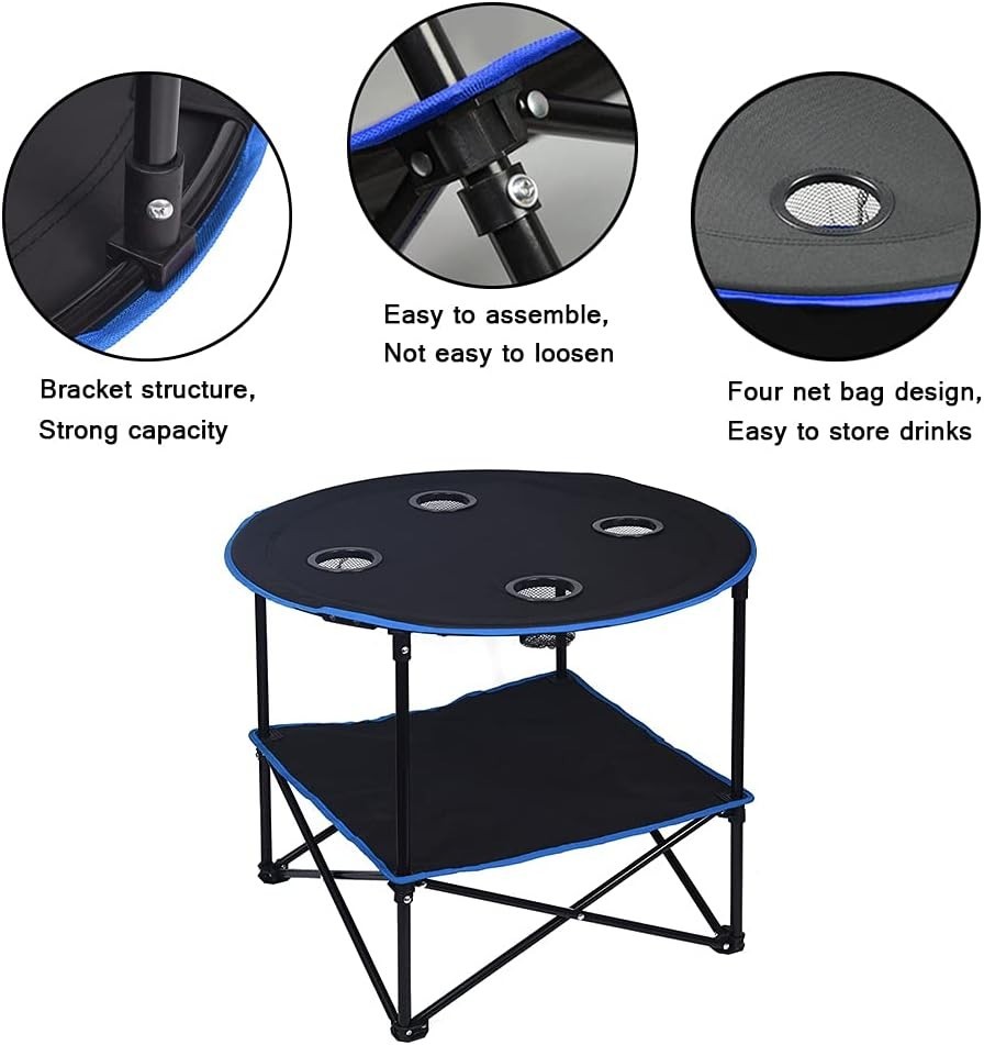 Durable Folding Picnic Table - Easy Assembly & Stain Resistant for Any Adventure