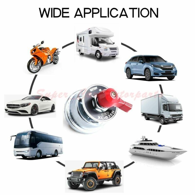 300A 12V High Current Master Battery Disconnect Switch Heavy Duty Power Cut Off