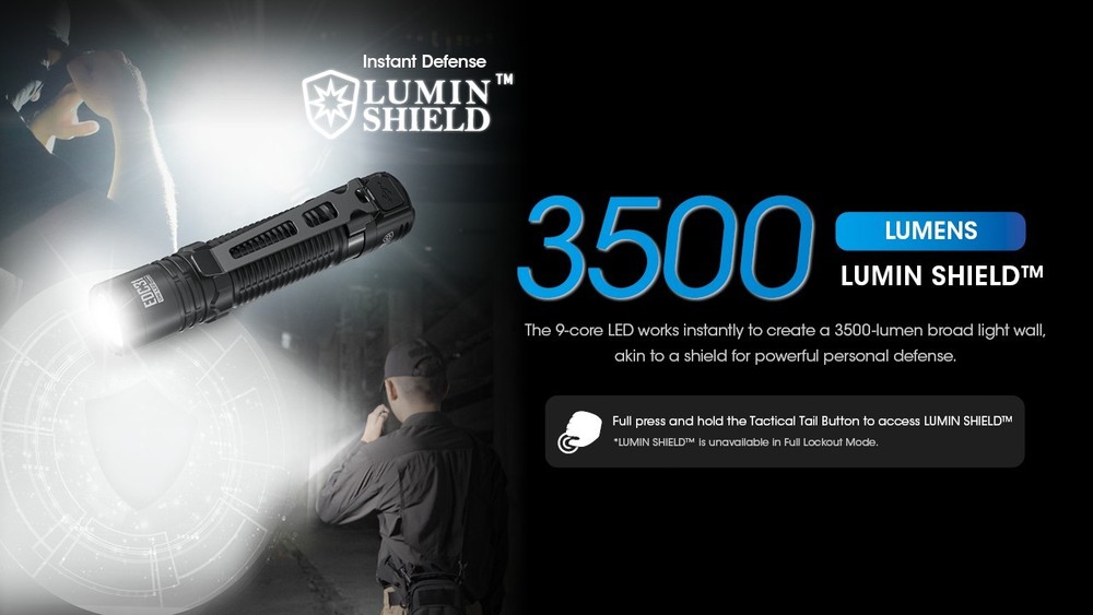 Nitecore EDC31 Flashlight 3500LM USB-C Recharge Compact EDC Torch Tactical Light
