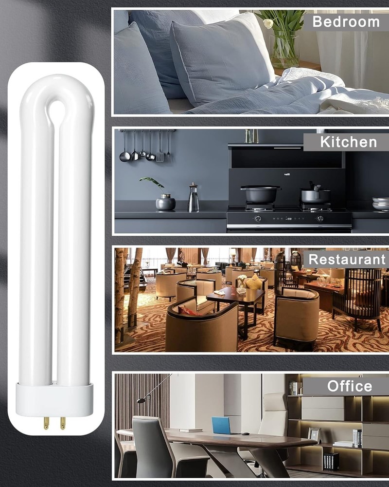 4-Pack Bug Zapper Replacement Light Bulb - 15W Shatter Resistant, Daylight White