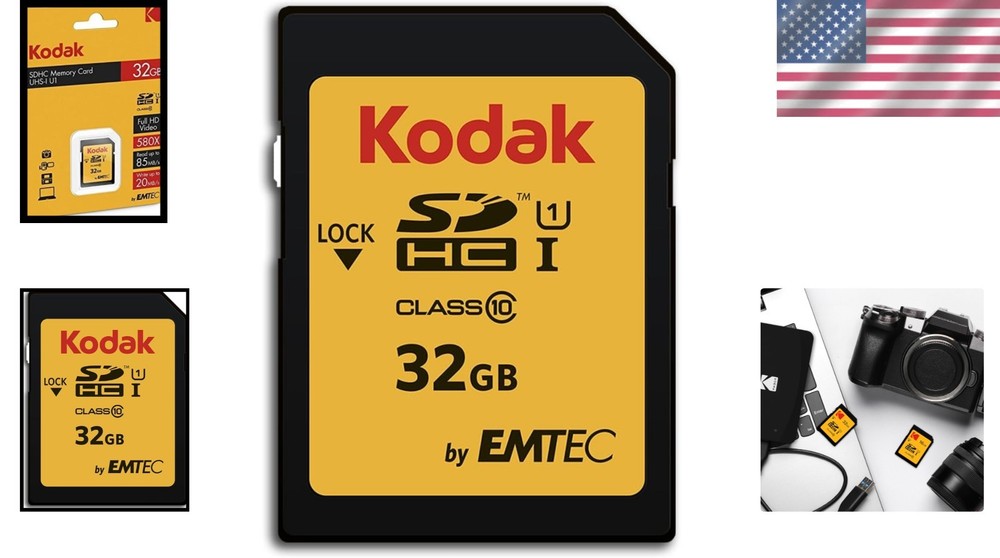 32GB SDHC Card with 85MB/s Read Speed for Capture Efficiency