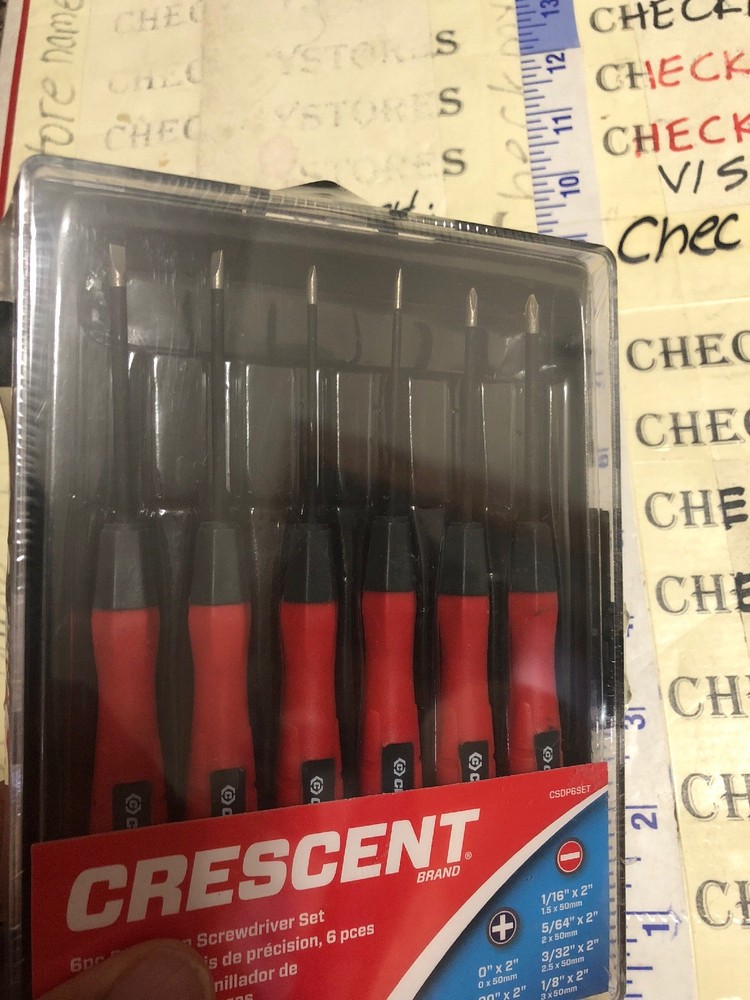 NEW Crescent SDPS6 6 Pc. Precision Screwdriver Set (T)
