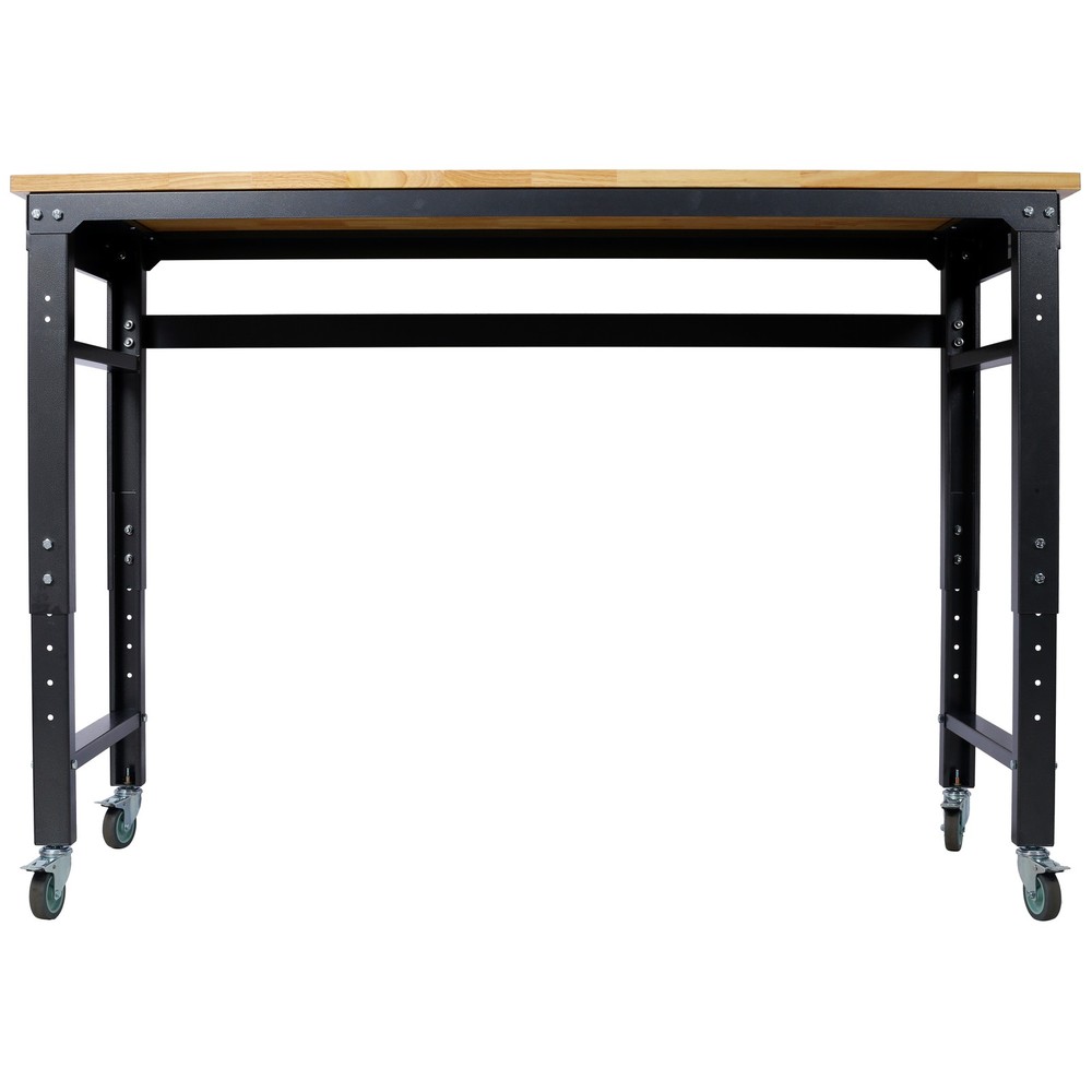 60" Rolling Workbenches Workshop Tool Bench 2000lbs for Garage Adjustable Height