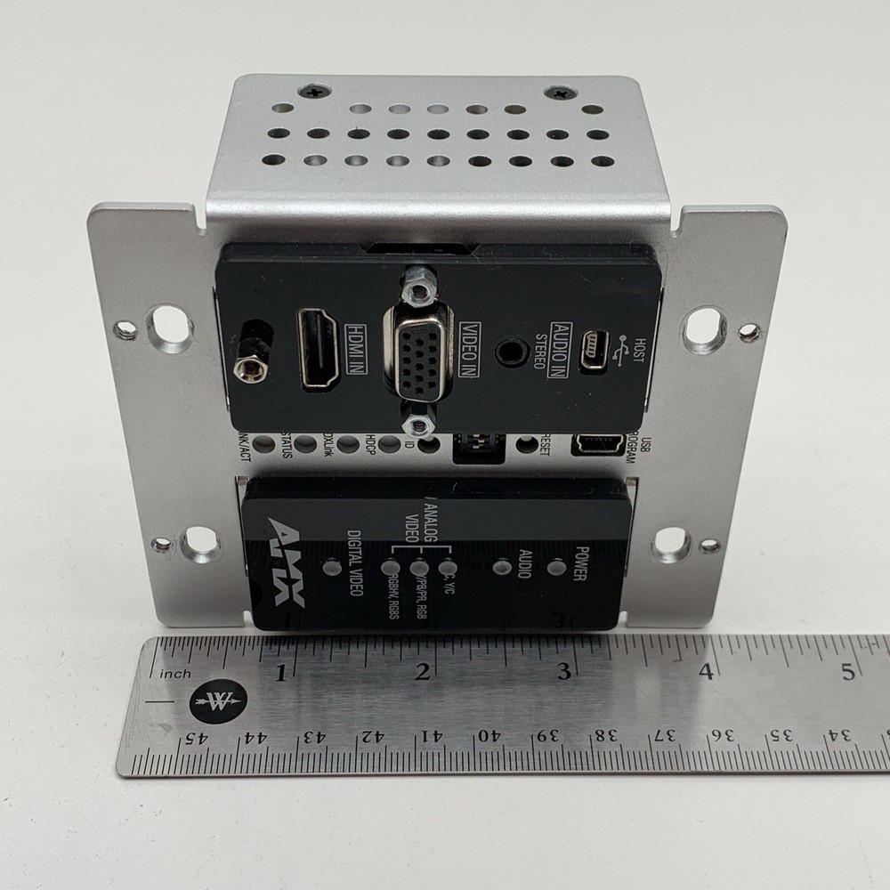 AMX FG1010-325-BL AVB-DWP-TX-MULTI-DXLINK-BL Multi Format Wallplate Transmitter