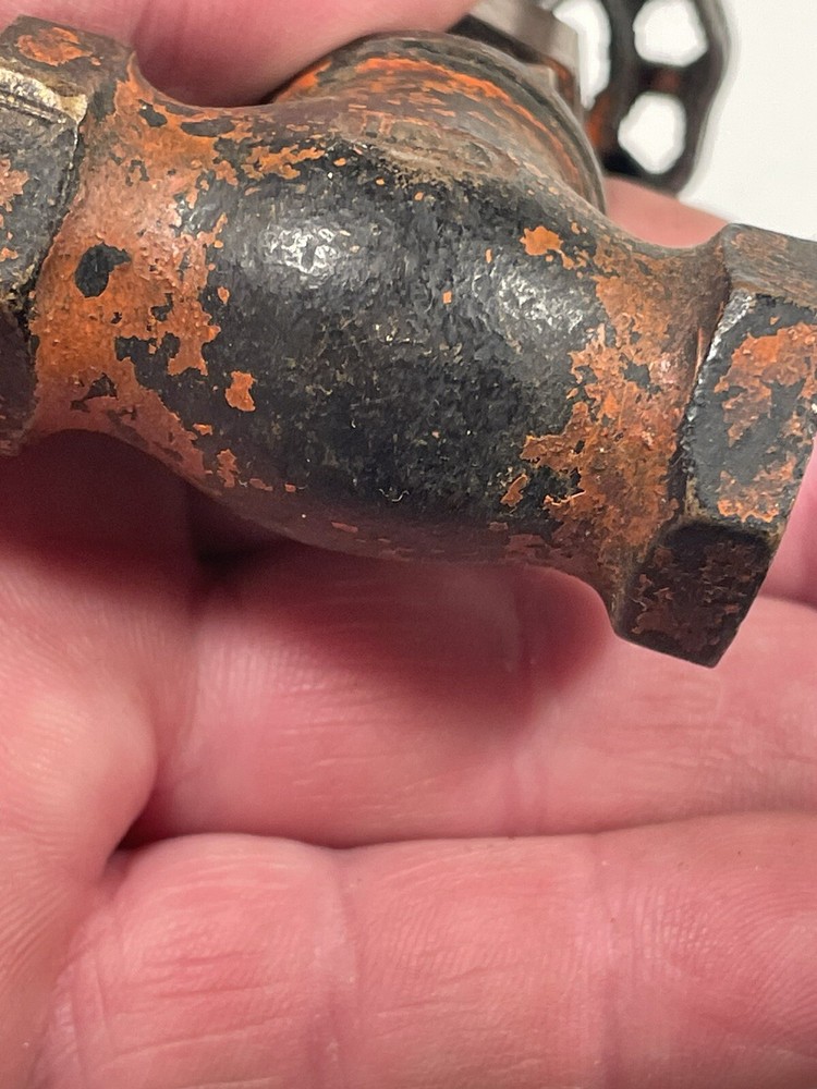 Vintage Half Inch Solid Brass Control Valve, Steam Punk, Industrial.