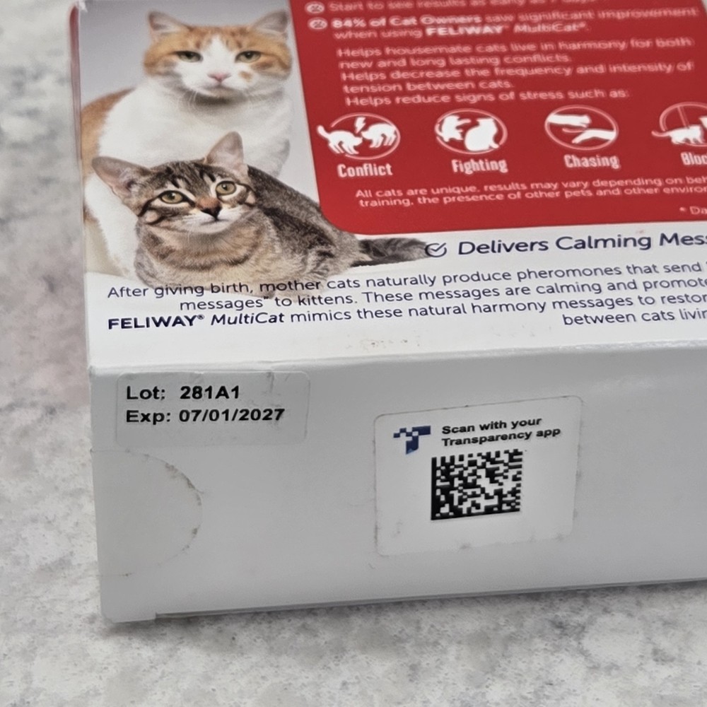 Feliway Multicat Plug In Diffuser Starter Kit Cats Calming Refill With Extras