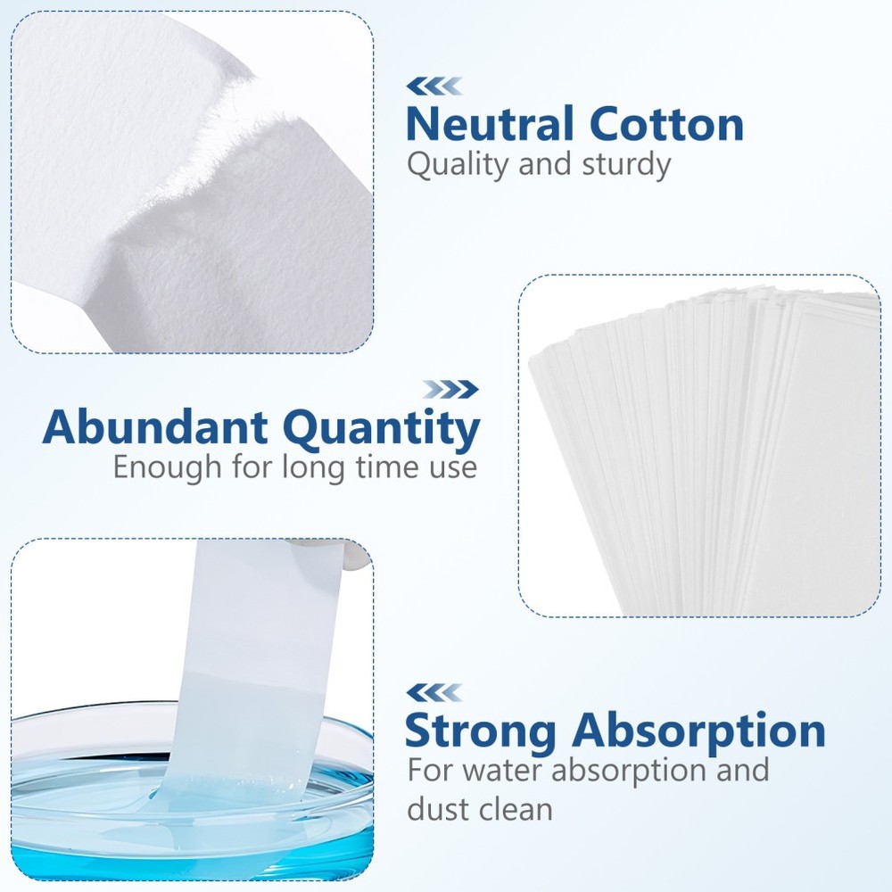 200 Pcs Laboratory Paper Strips Filter Papers Quadrant Separating Science