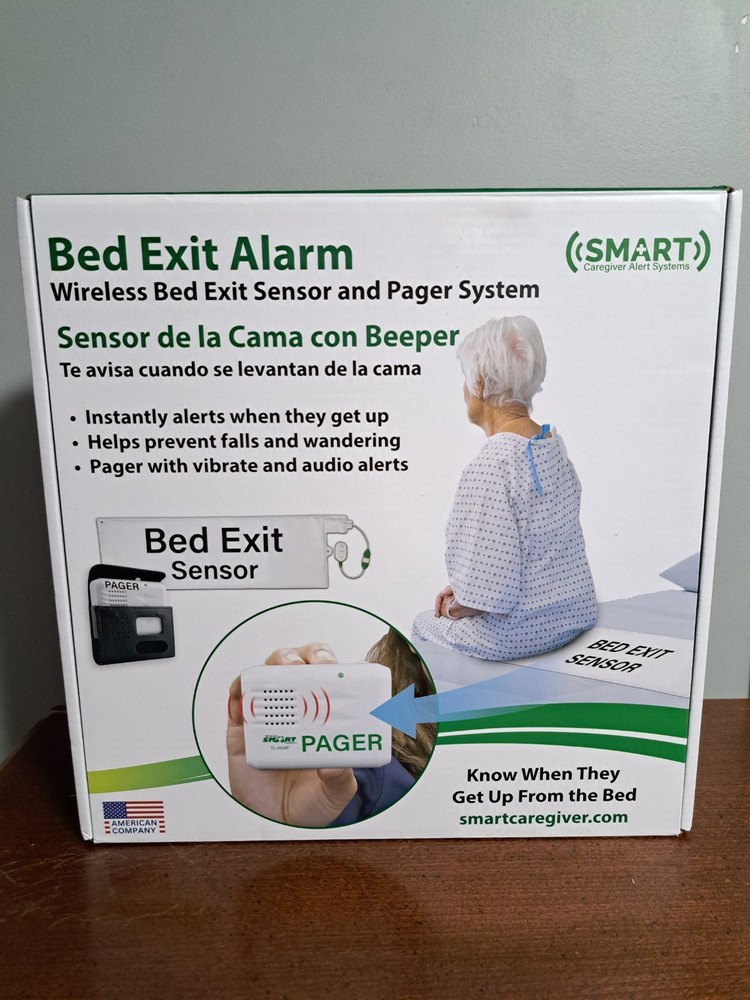 Smart Caregiver Wireless Bed Exit Sensor and Pager System, New