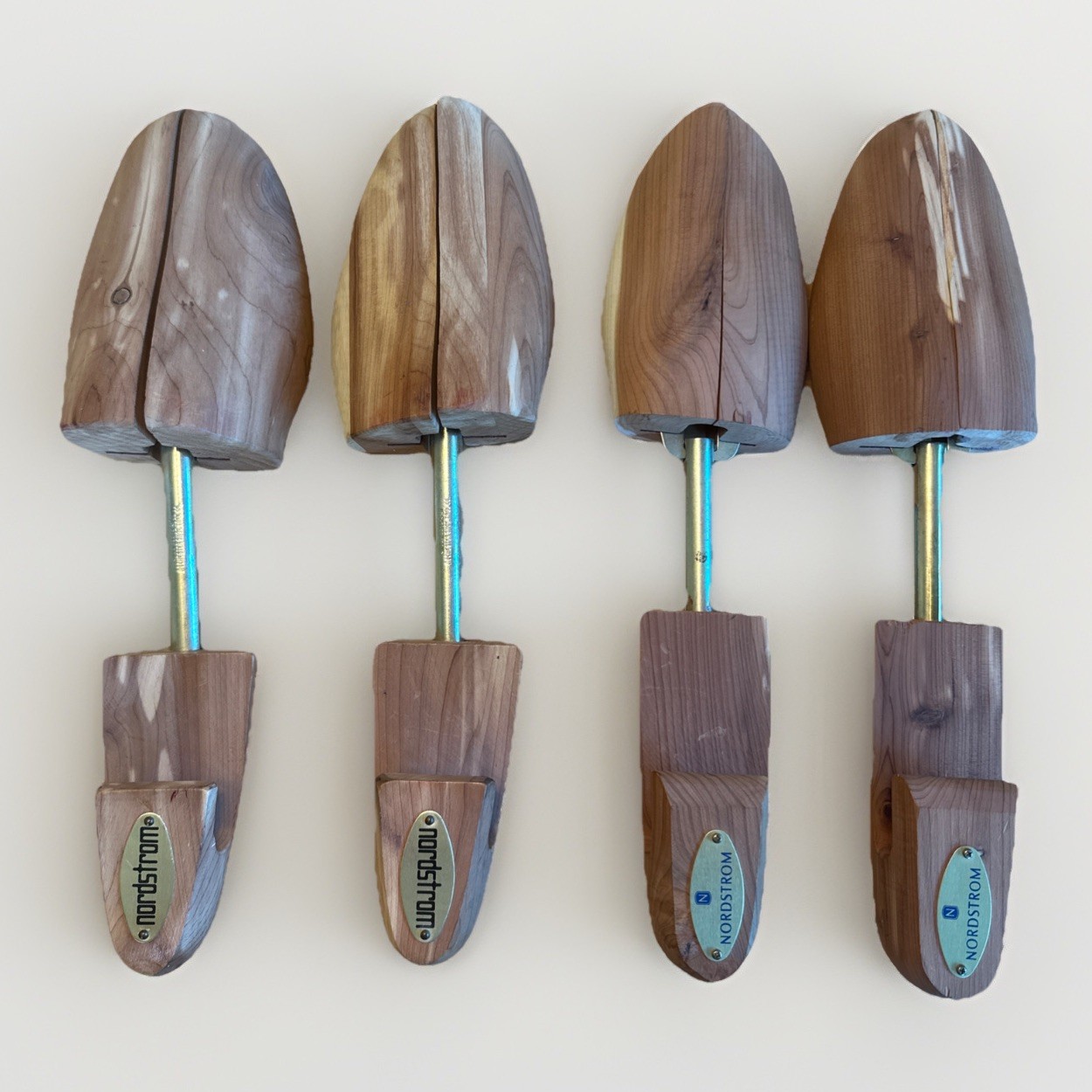 Nordstrom Rochester Men's Large Solid Wooden Cedar Shoe Trees - Lot Of 2