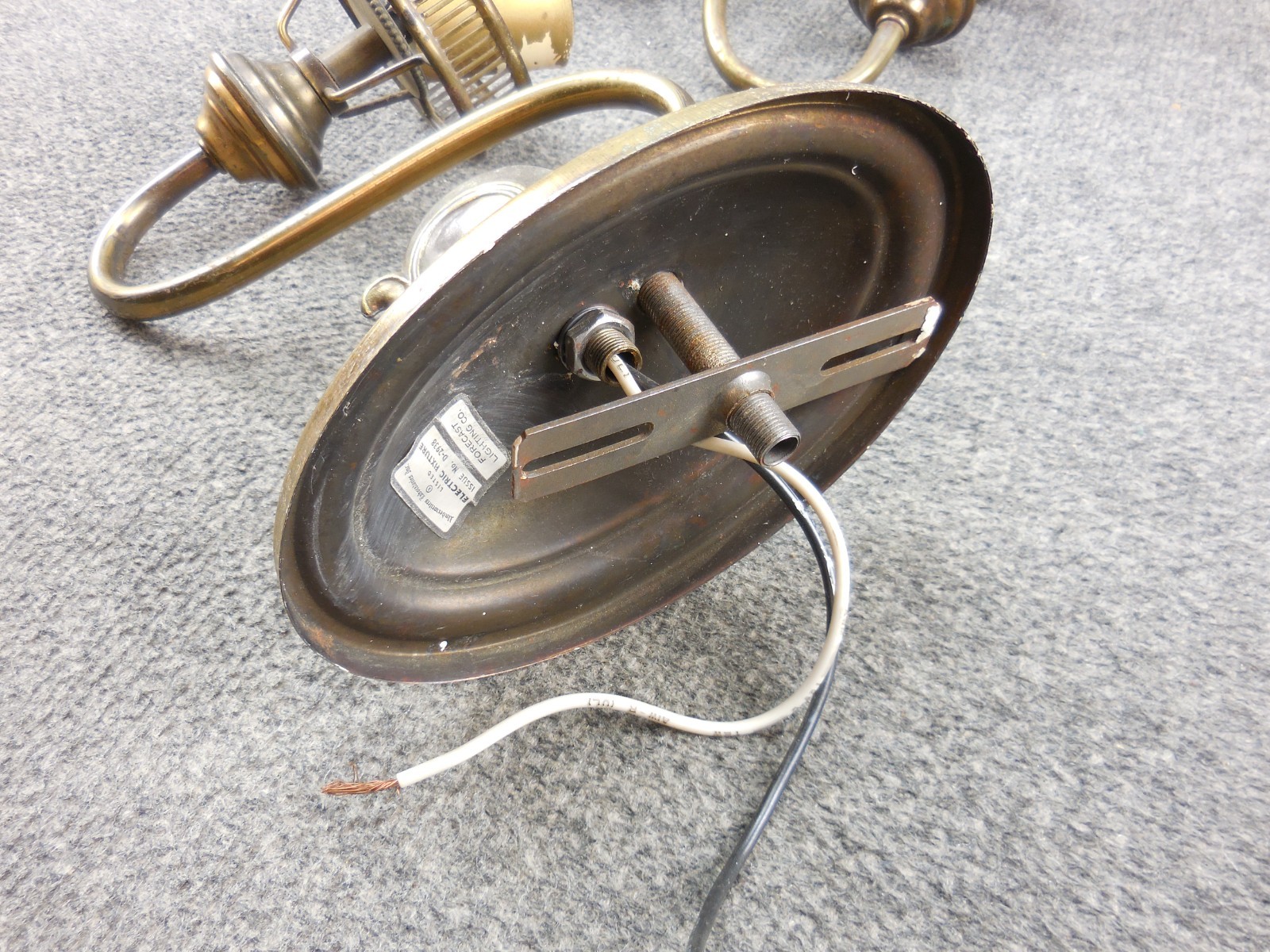 Vintage Pair Forecast Lighting Co. D-2938 Electric Fixture Wall Sconce