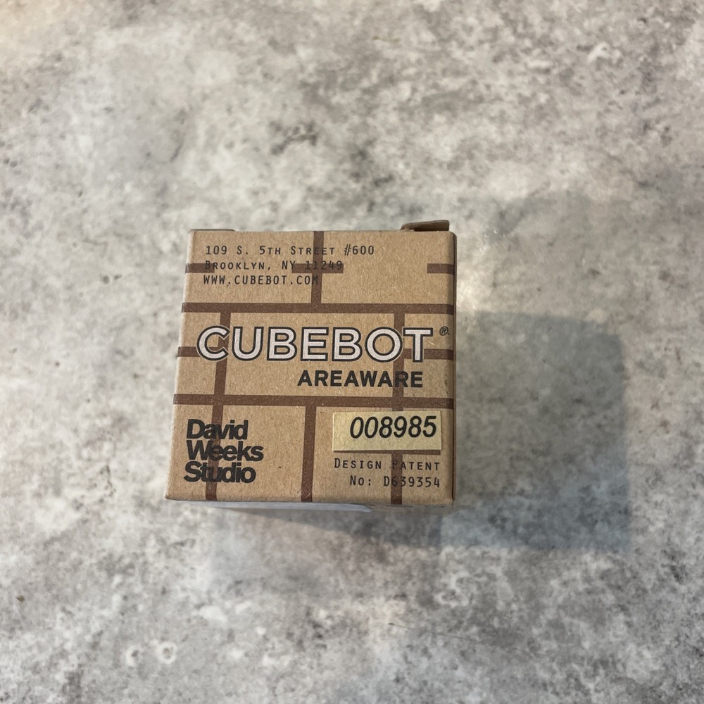 David Weeks Studio Areaware Cubebot Articulating Wooden Robot Puzzle