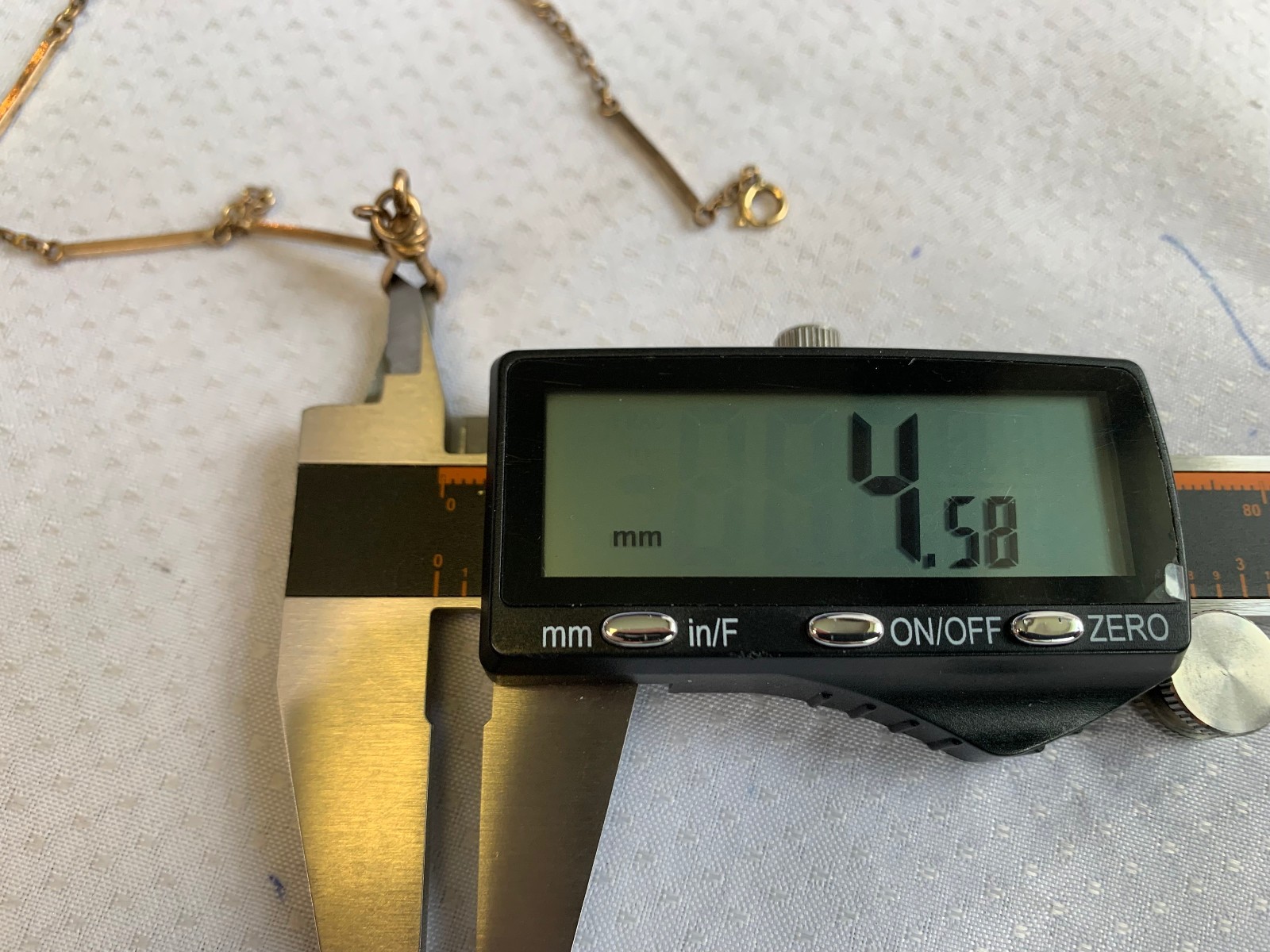 Antique 1/20 12K Gold Filled Pocket Watch Fob Vest Chain 15.5" Long Link Jewelry