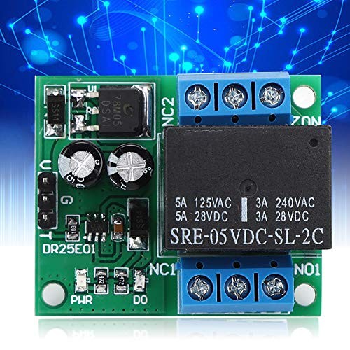 Self-Locking Relay Module, DC 5-24V 3-5A Flipflop DPDT Relay Module Double