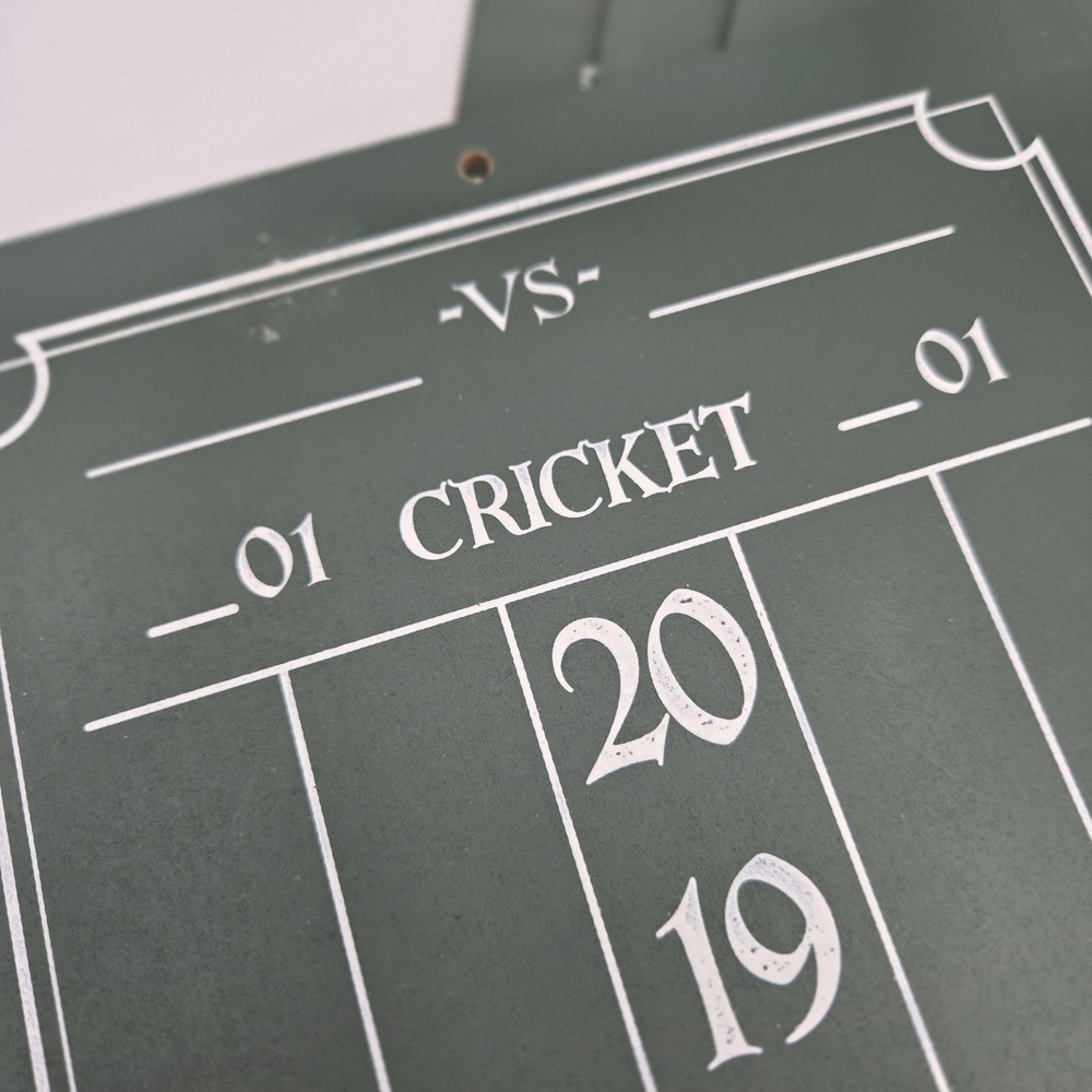 Dart World Cricket Chalkboard