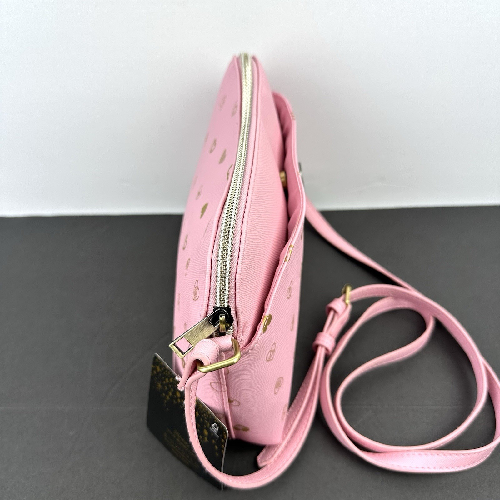 Disney Princess Crossbody Bag Pink Gold Hearts Limited Edition Purse Brand New