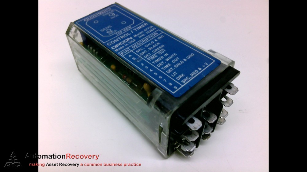 OPCON 8772A, CONTROL TIMER,9 PIN, 5-15 SECOND #205471