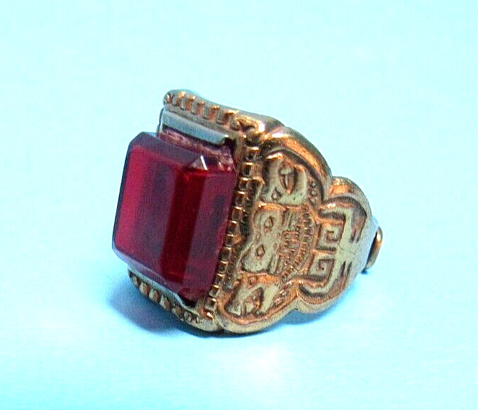 RARE OVALTINE CAPTAIN MIDNIGHT AZTEC SUN-GOD RING