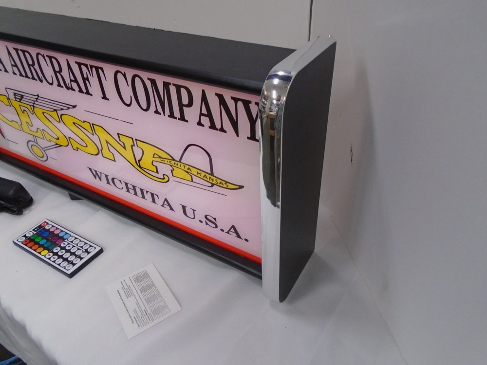 Cessna Aircraft LED Display lighted sign lightbox Wall hanging Light