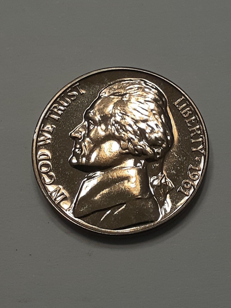 1961 PROOF JEFFERSON NICKEL