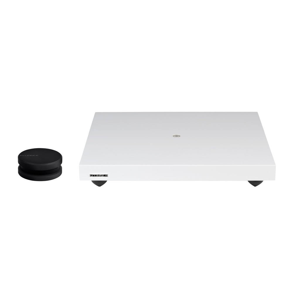 Fluance Turntable Isolation Base and Vinyl Record Rubberized Weight Stabilizer