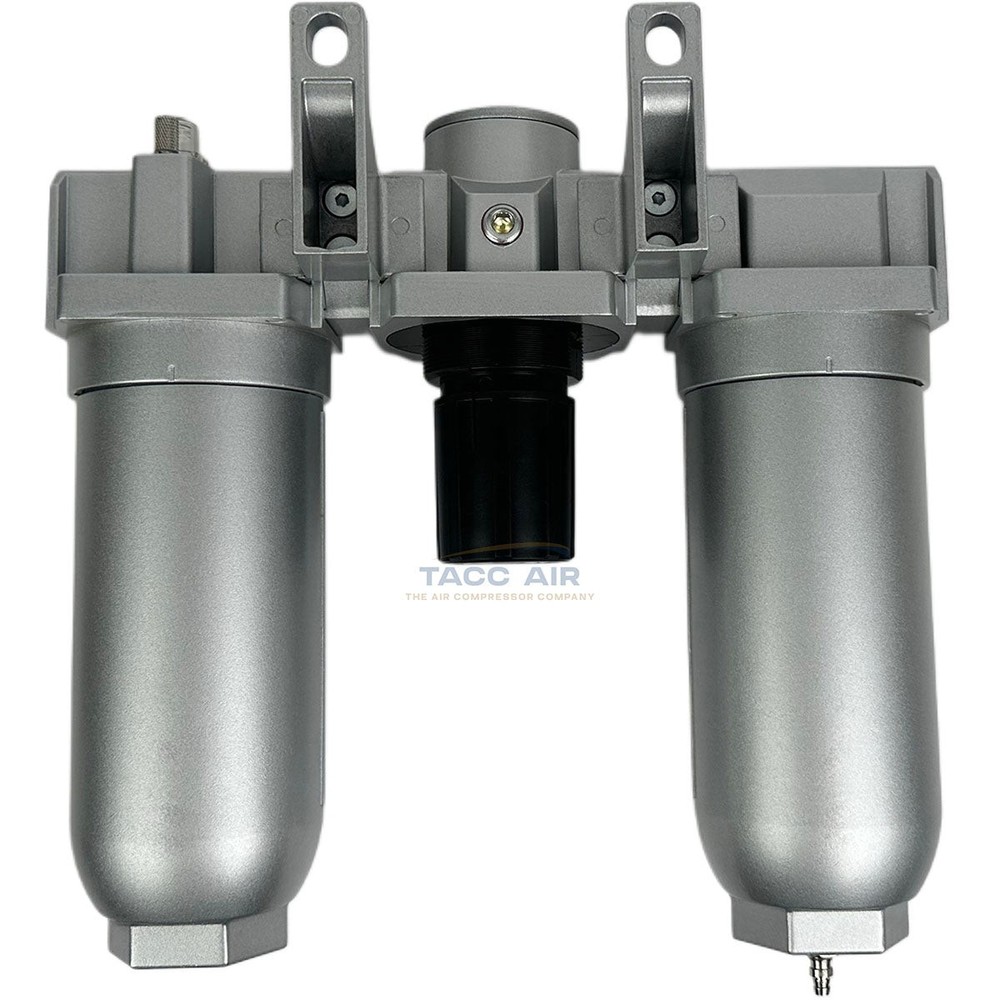 1" Compressed Air FRL System Filter Regulator Oiler Separator Lubricator Combo