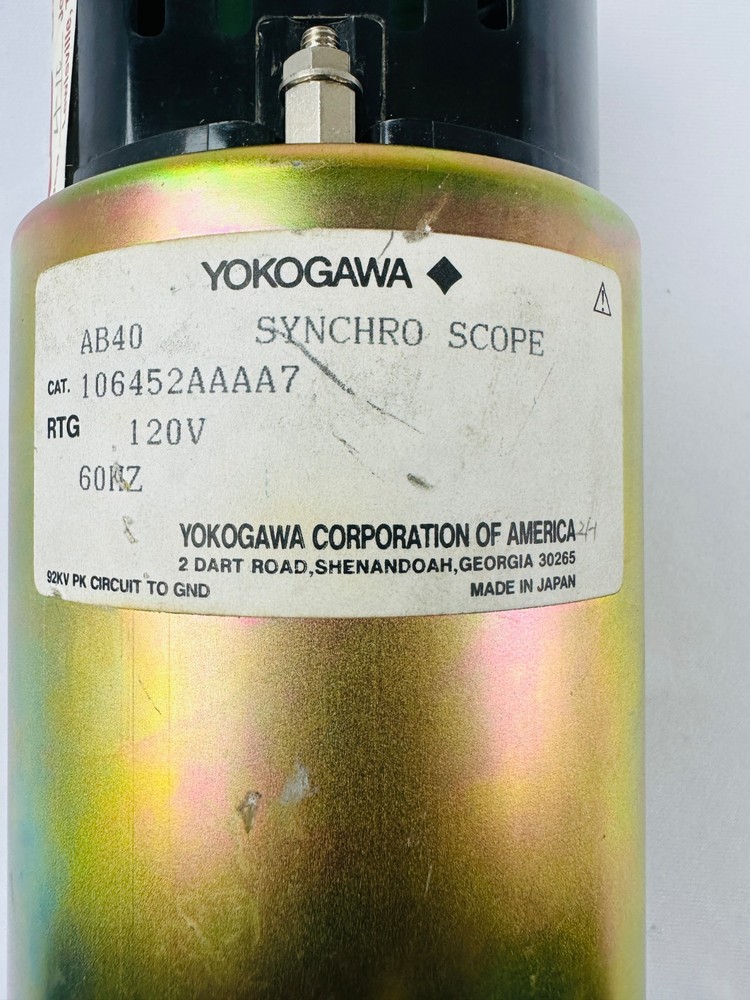 Yokogawa 106452AAAA7 Synchro Scope