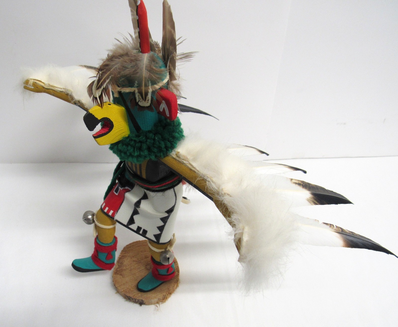 Authentic Vintage Native American "Eagle Dancer" Kachina Doll - Signed - VGUC