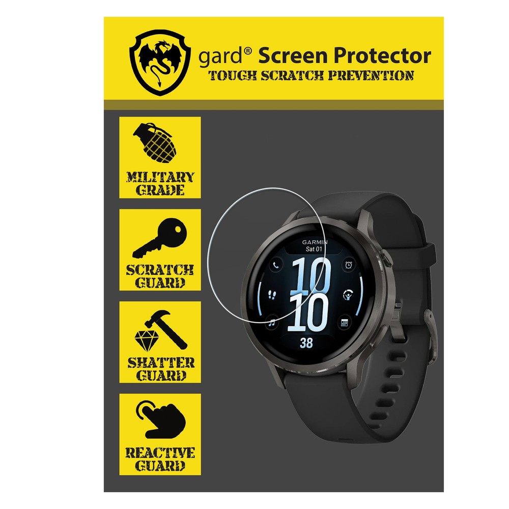 for Garmin Venu 4 (41mm / 45mm) 3-Pack Premium Screen Protector