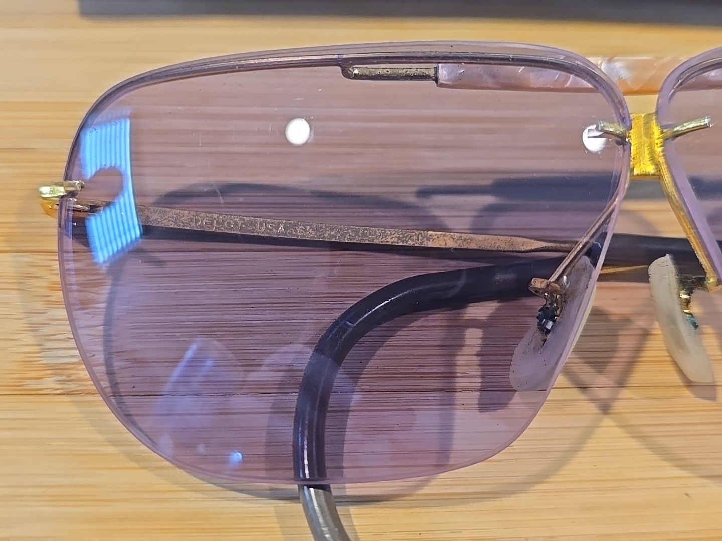 Vintage Decot Hy-Wyd Shooting Glasses 3 Lens Set & Case