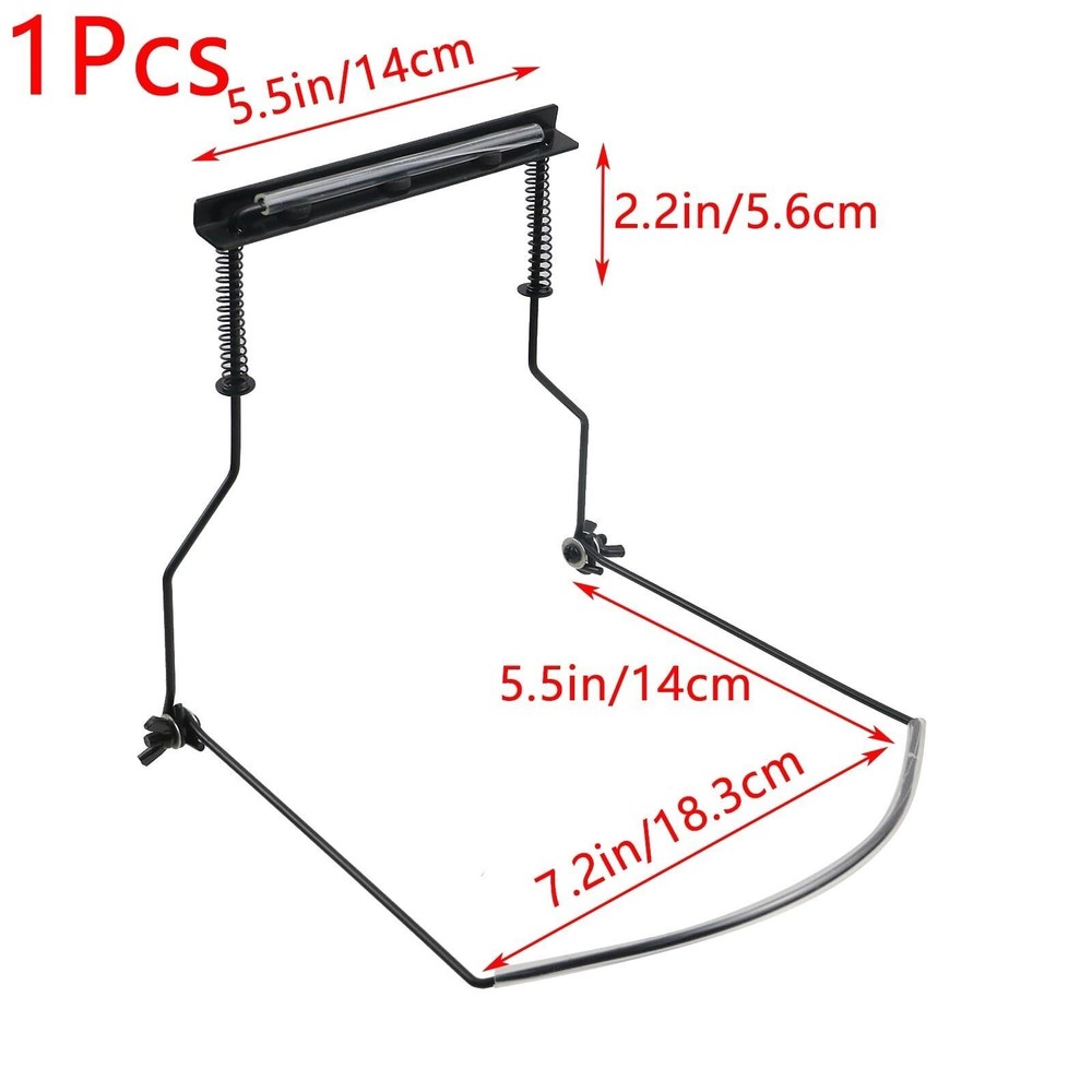 Durable Adjustable Suitable 10 Hole Harmonica Neck Rack Mount Holder Stand Iron