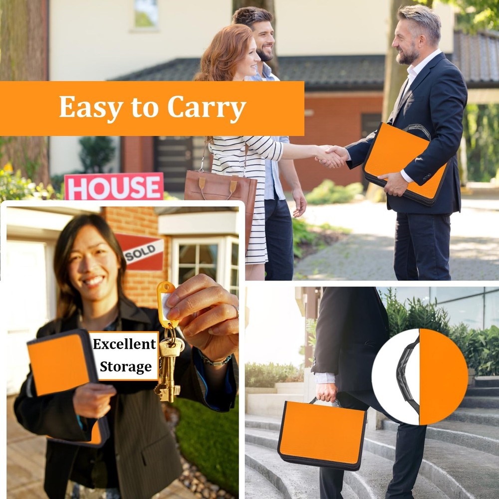 54 Key Portable Key Organizer, Handle, Fireproof, Waterproof Case, Tags