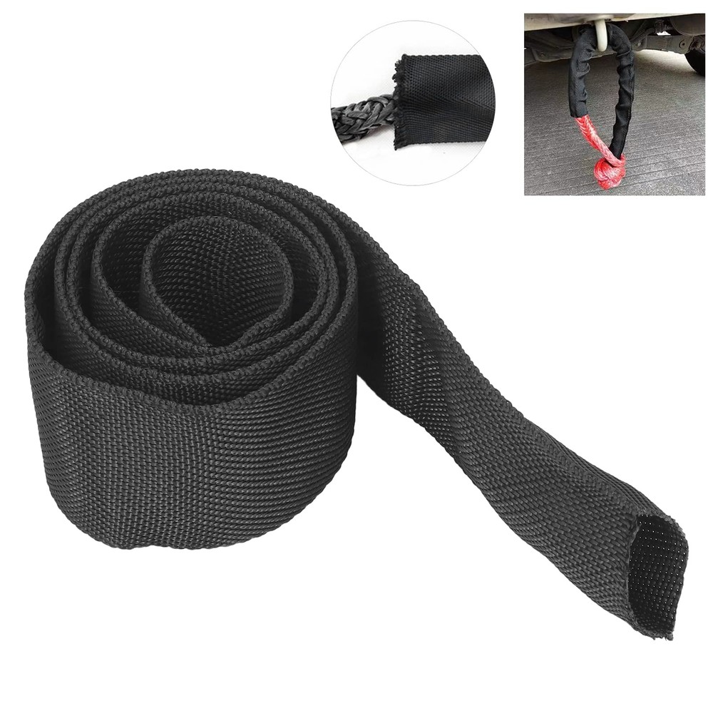 Winch Rope Sleeve Winch Rope Protector Polyester Winch Rope Protective Sleeve...