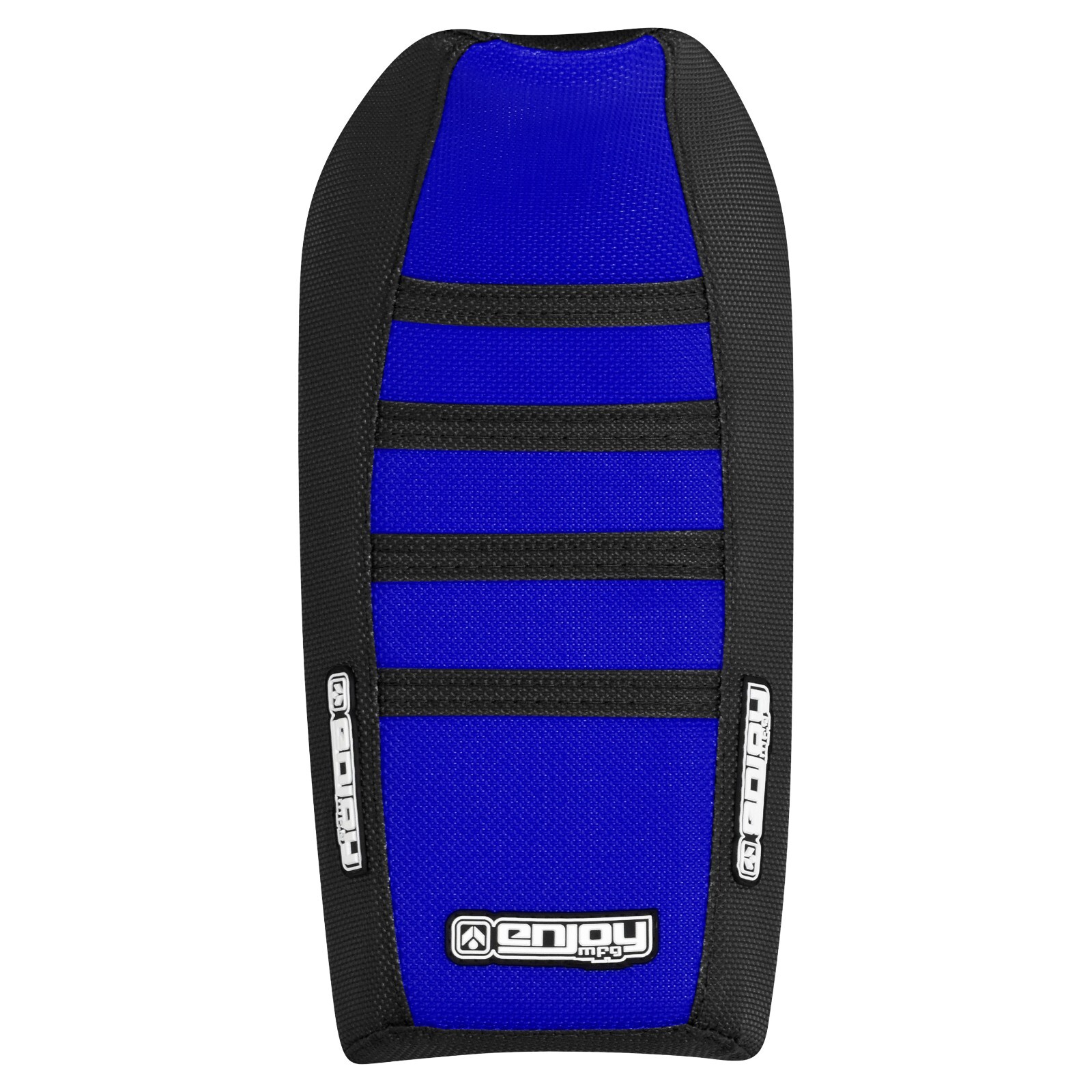 Yamaha PW 50 High Traction Gripper Seat Cover BLACK/ BLUE/ BLACK ribs #91