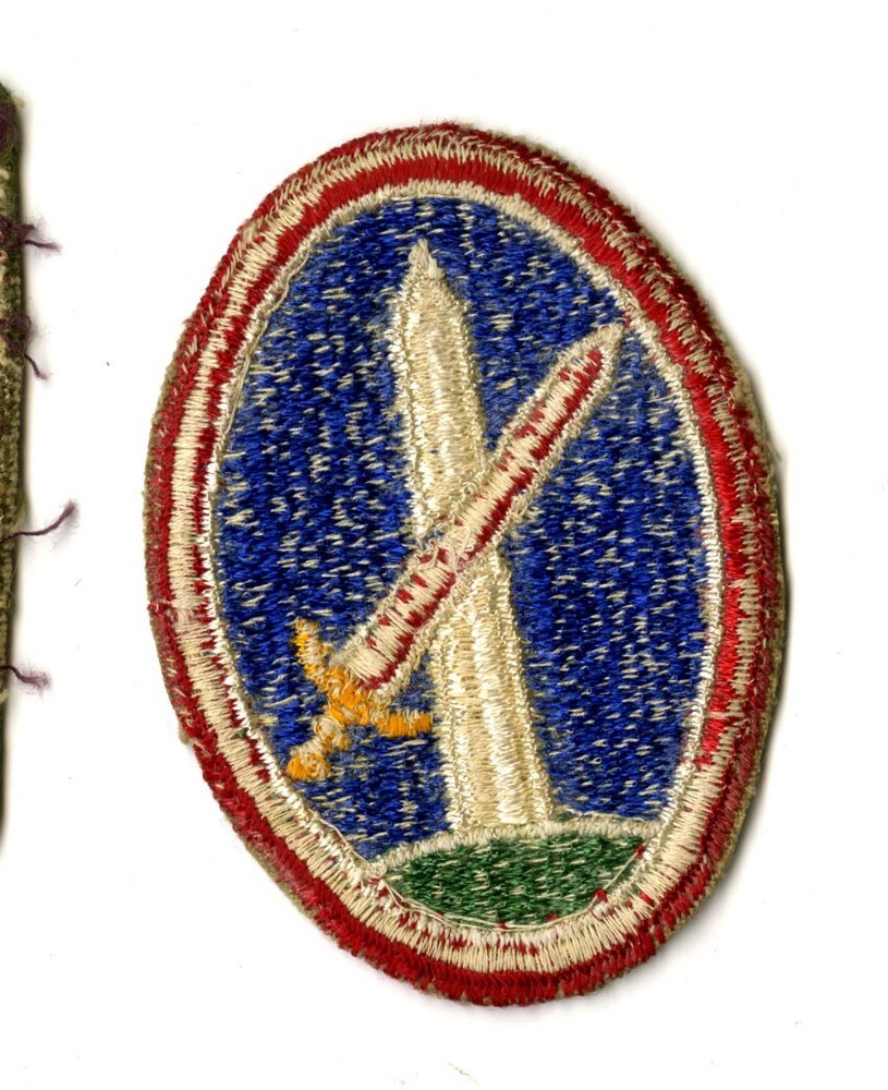 District of Washington White Back Patch WWII Vintage