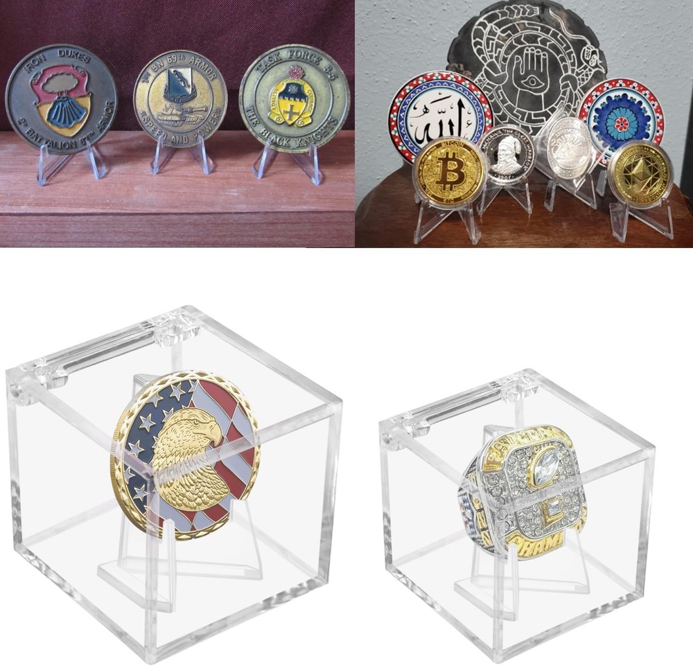 Championship Ring Display Case, Clear Acrylic Holder