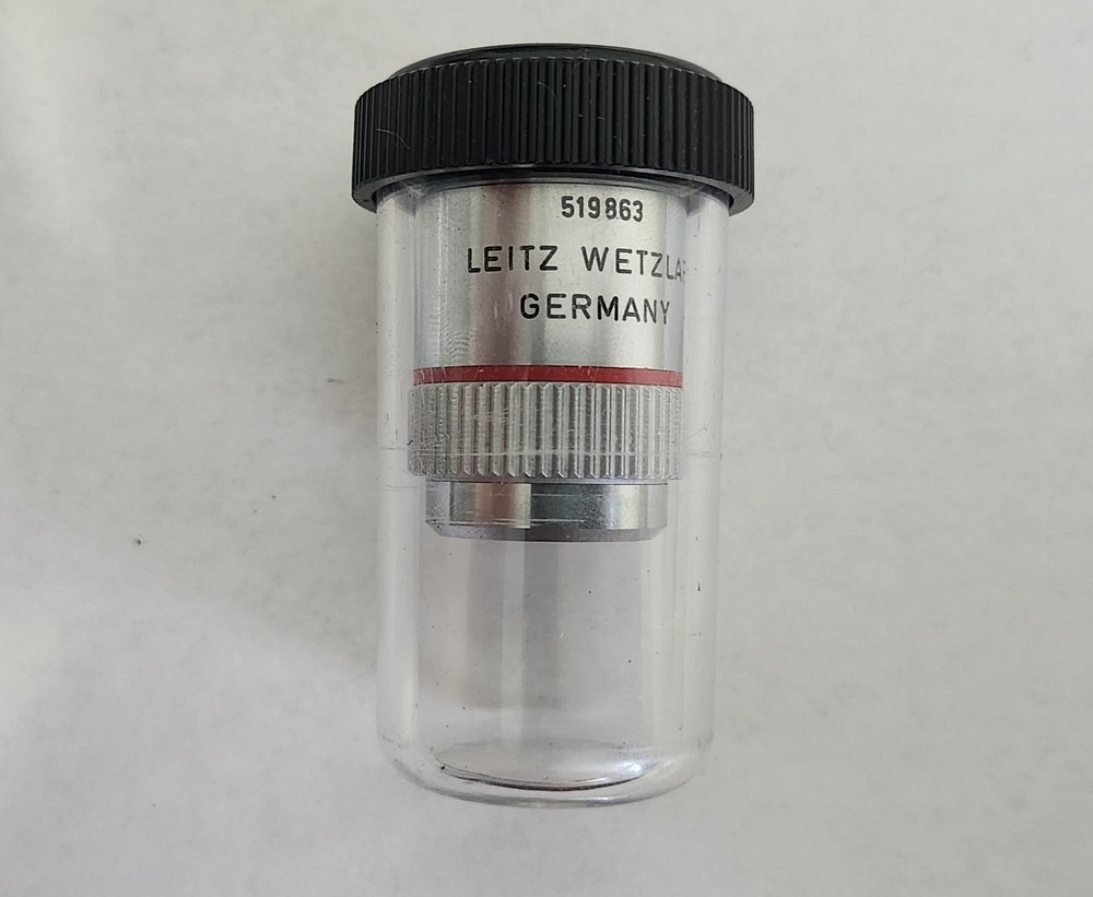 Leitz Wetzlar PLAN 4/0.10 160/- 4X Microscope Objective 519863