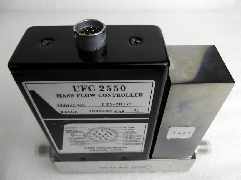 Unit UFC-2550, MFC, Mass Flow Controller, O2, 1000 SCCM, Used