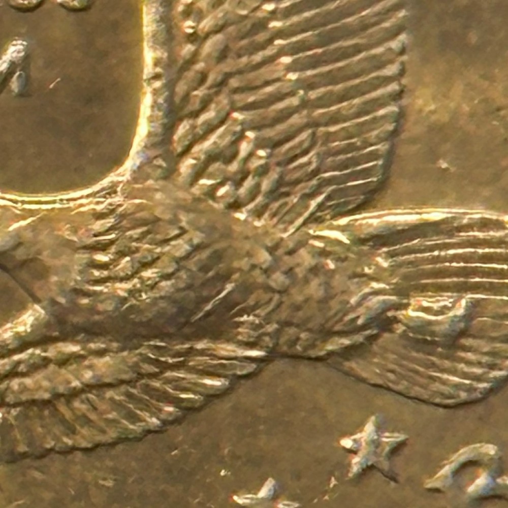 2000-P Sacagawea Dollar Wounded Eagle / Speared Eagle Variety. FS901 CIRCULATED!