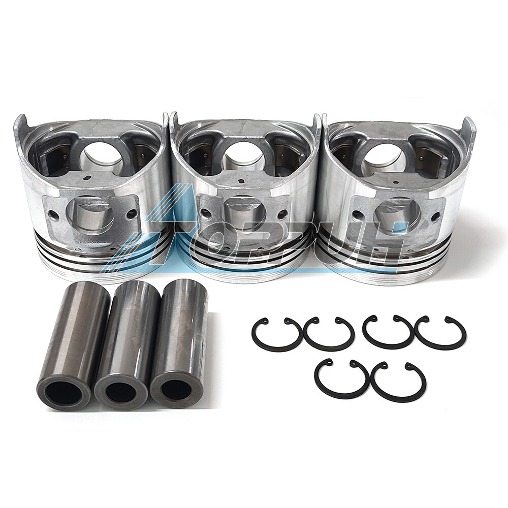 New 3 Set Piston STD For Yanmar 3TNV86 3TNV86CT Engine