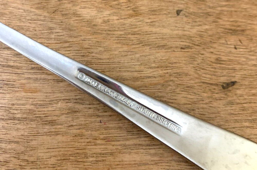 2 Teaspoon Tea Spoon INS505 International Silver Stainless Scroll Tip China