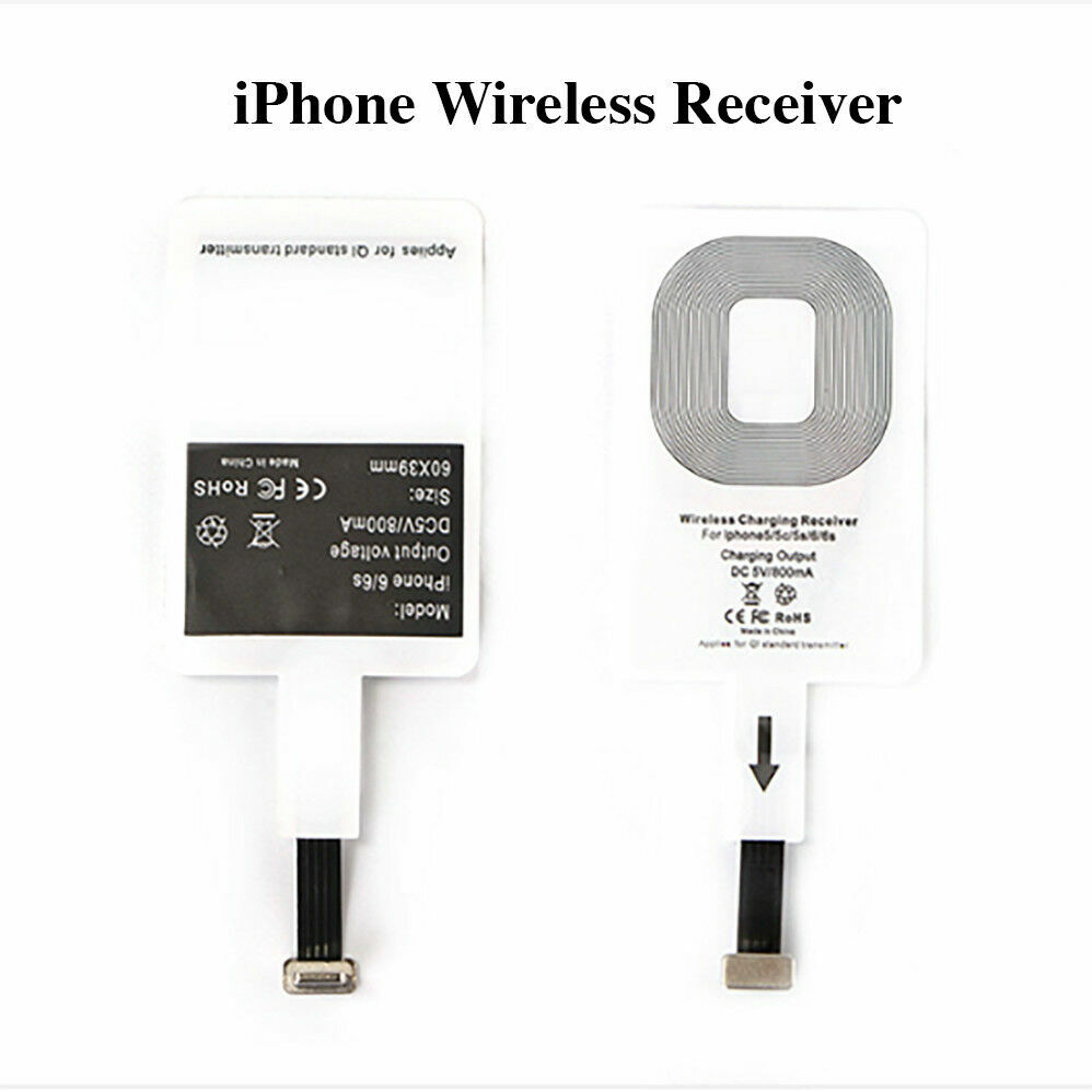 QI Wireless Adapter Fast Charger Receiver For Samsung Android Type C US