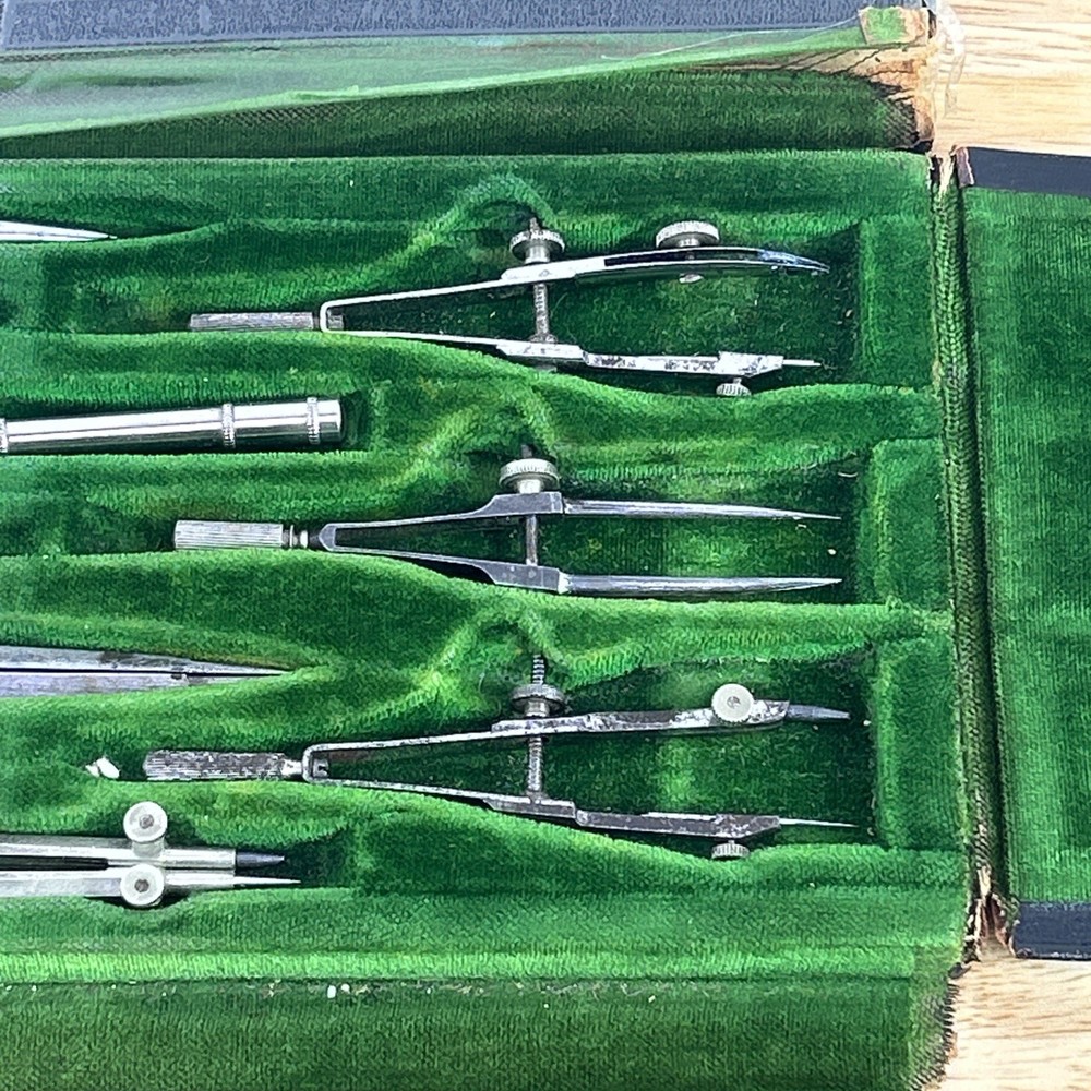 Keuffel & Esser Co Challenge Compass Drafting Set Complete Vintage Model 9726F