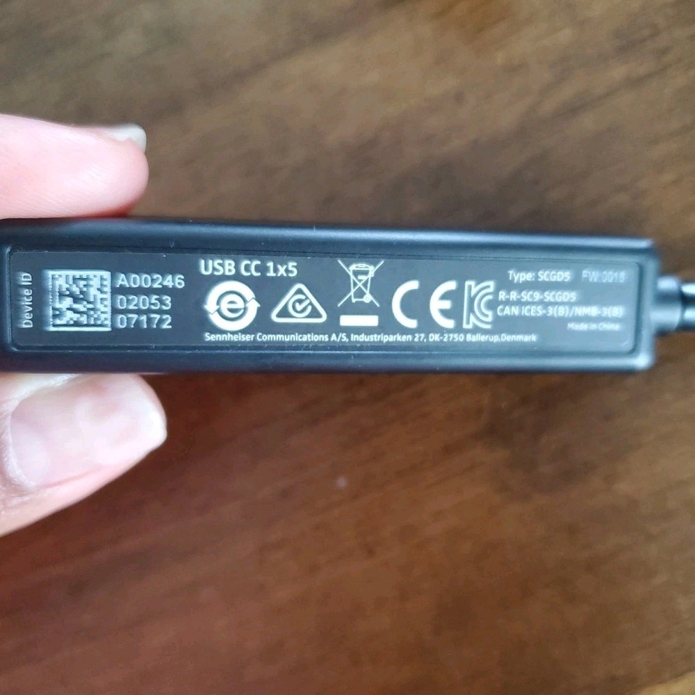 Sennheiser SCDG5 Headset and Mic Working