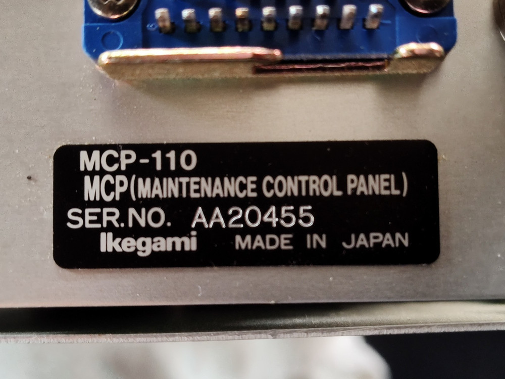 Ikegami MCP-110 Maintenance Control Panel
