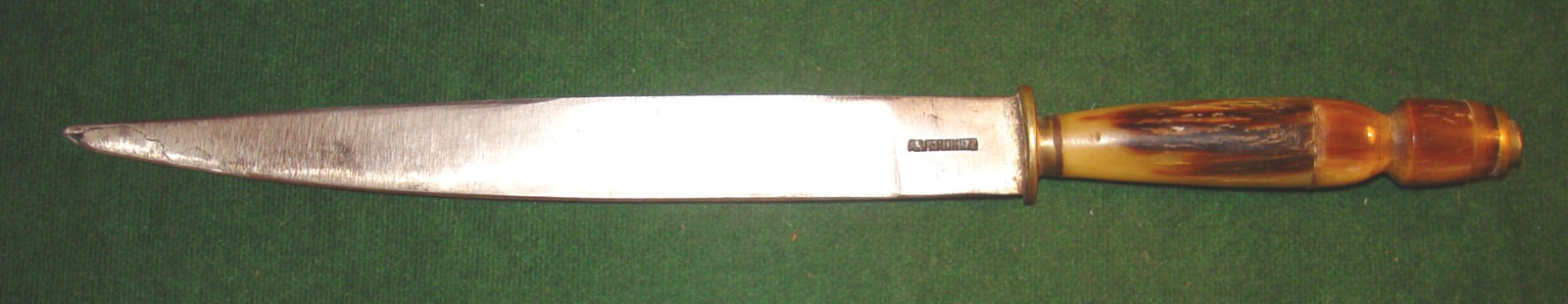 Vintage Brazilian Goucho Fighting Knife "Faca De Ponta" 13" Dagger