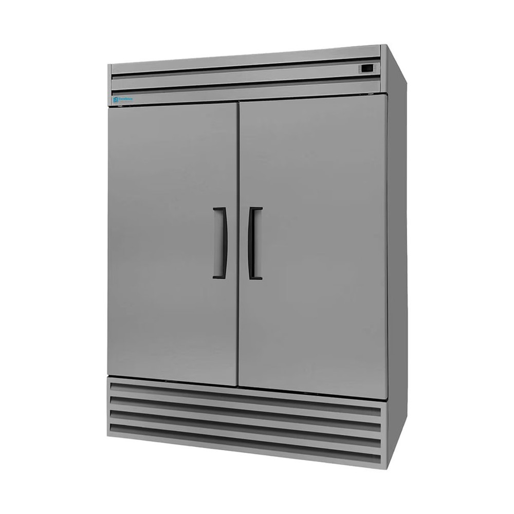 Excellence CF-43HC 54" Two Section Reach-In Freezer w/ 2 Solid Doors, Bottom ...